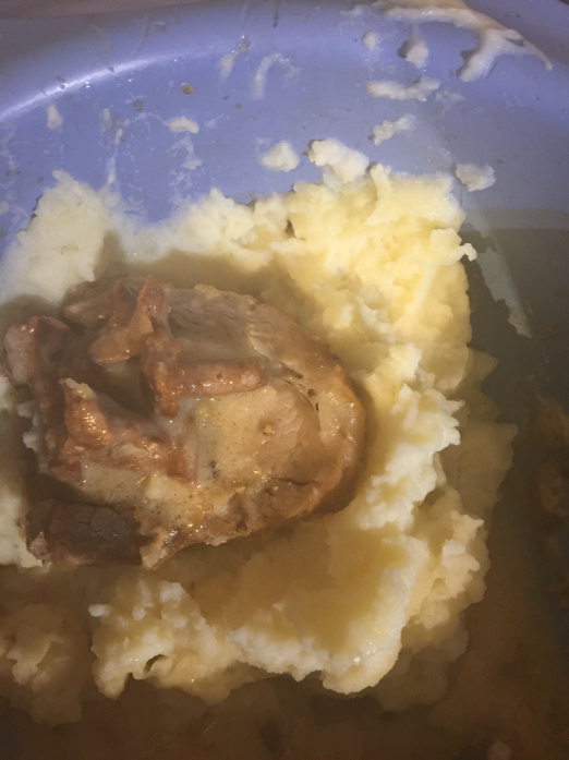 Roast pork with creamy chanterelle sauce